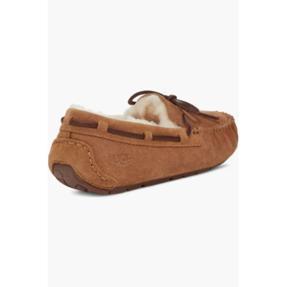 UGG Womens Leather Slippers Size 6 UGGpure Wool Lined Indoor Outdoor Rubber Sole - Picture 4 of 6